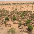 village malien, en Afrique