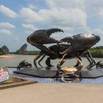 Crab sculpture in Krabi, Thailand